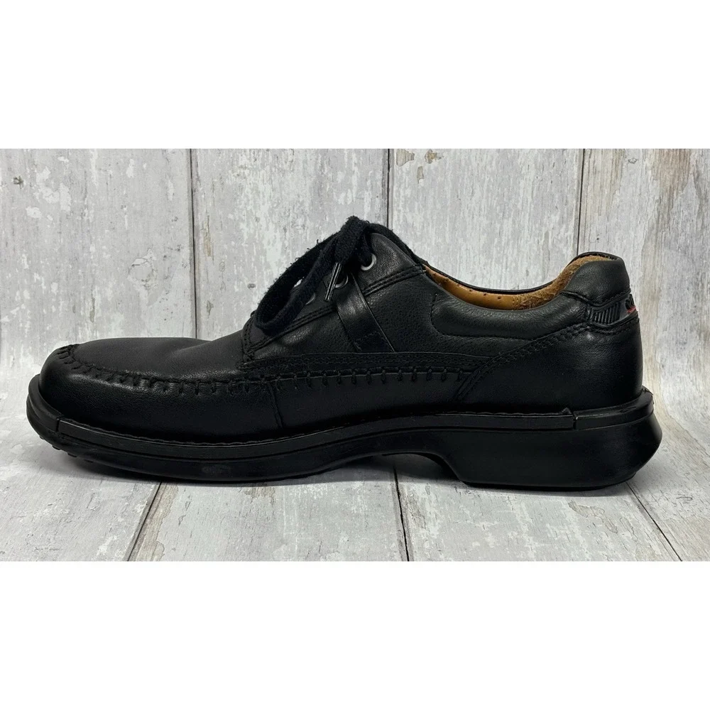 ECCO Men's Black Leather Oxford Lace Up Comfort Shoes EU 45 US 11-11.5